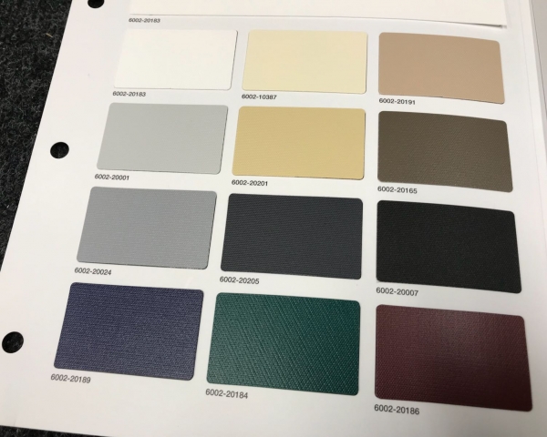 Mat zeildoek is in verschillende kleuren beschikbaar